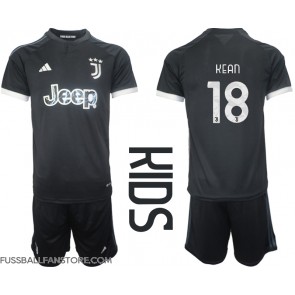 Juventus Moise Kean #18 Replik 3rd trikot Kinder 2023-24 Kurzarm (+ Kurze Hosen)